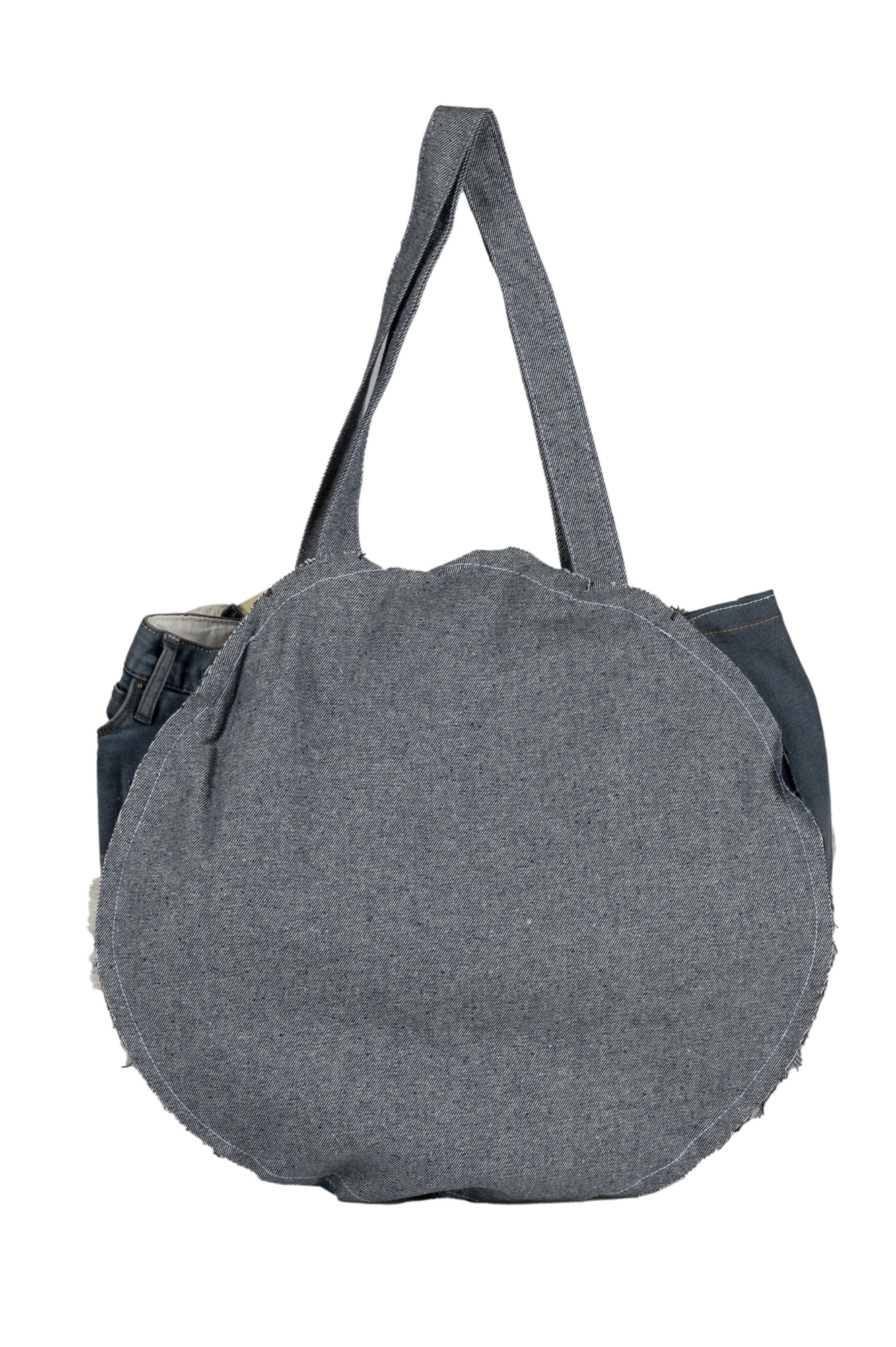 Umhängetasche Frida Kahlo rund Jeanslook